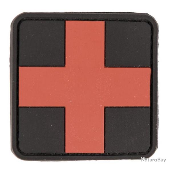 Patch PVC premier secours croix rouge 5.5 x 5.5cm-A60471