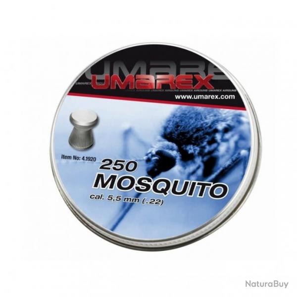 Boite de 250 Plombs mosquito - Plomb plat 5.5mm (.22) - 0.83g