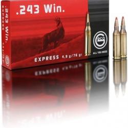 Cartouche Geco express cal.243 WIN 76GR 4,9 G boite de 20