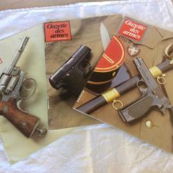 lot 3 revues Gazette des armes - 117-118-119- revolvers de marine / mousqueton 1829...(05 à 07/1983)