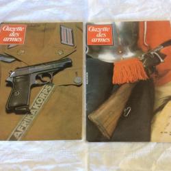 lot 2 revues Gazette des armes - 123 & 124 - mousqueton 1892 / fusil M14... (11&12/1983)