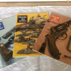 lot 3 revues Gazette des armes - 67-68-69- platines infanterie française...(01 à 03/1979)