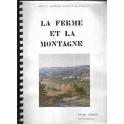 la ferme et la montagne , rapport de stage 1981, haute-provence  "le chamcelas" la bréole