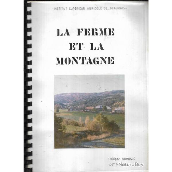 la ferme et la montagne , rapport de stage 1981, haute-provence  "le chamcelas" la brole