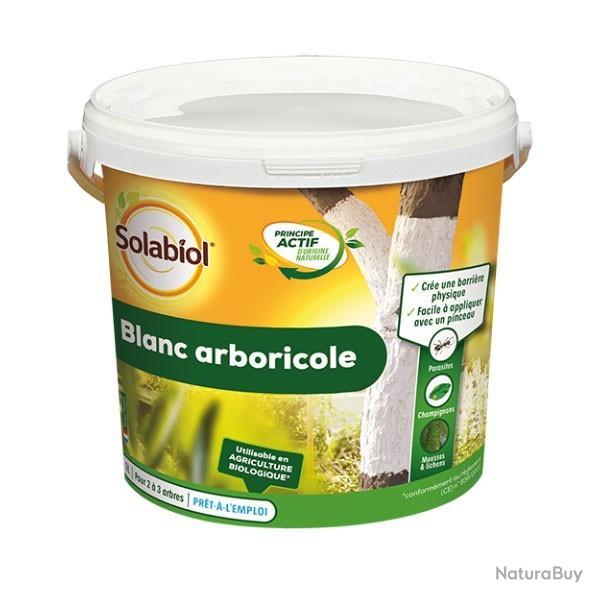 Badigeon blanc naturel pour tronc, Blanc arboricole 3 litres