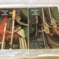 lot 2 revues Gazette des armes - 56 & 57 - pistolet modèle 1777/dagues IIIème Reich... (1 & 2/1978)