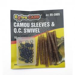 Camou Sleeves Q.C. Swivels par 10 Extracarp