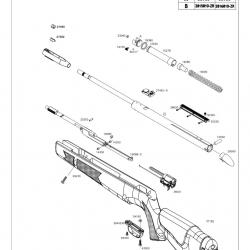 16068 - Gamo Levier d'Armement Carabines A Can.Fixe