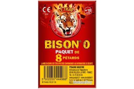LOT PETARD A Meche Le Tigre Bison 0. 10 Paquets De 8 Pieces Soit