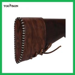 Fusil de chasse à turban avec coussin de recul, en cuir, fait à la main MARRON LIVRAISON GRATUITE