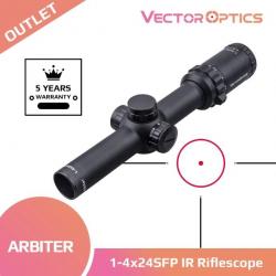 TOP PROMO : LUNETTE DE BATTUE VECTOR OPTICS  ARBITER 1-4X24  SFP  IR