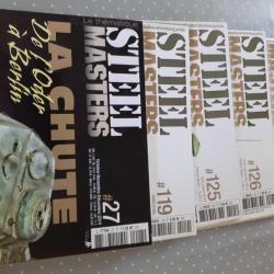 5 numéros de la revue STEEL MASTERS (27/119/125/126/128) Années 2013 et 2014.