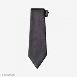 Cravate à crochet noire 9 cm