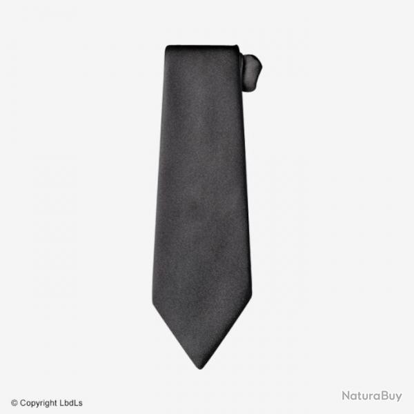 Cravate  crochet noire 9 cm