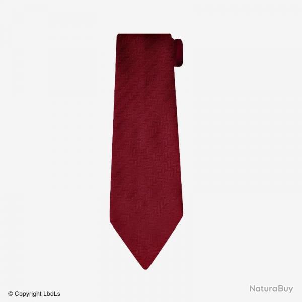Cravate  crochet bordeaux ray