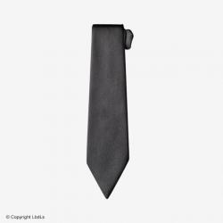 Cravate à crochet noire 7 cm