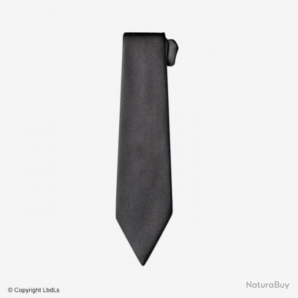 Cravate  crochet noire 7 cm