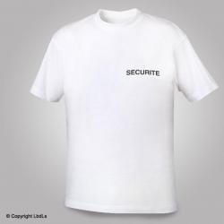 Tee shirt SECURITE BLANC
