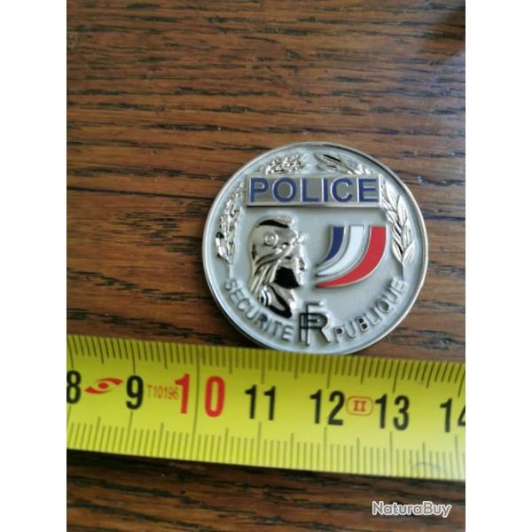 MEDAILLE POLICE RONDE diamtre 40mm 603R