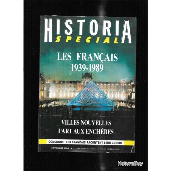 les franais 1939-1989 villes nouvelles l'art aux enchres historia spcial n 1 septembre 1989