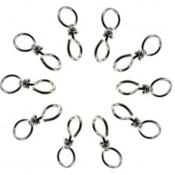 Pack 10 émerillons inox