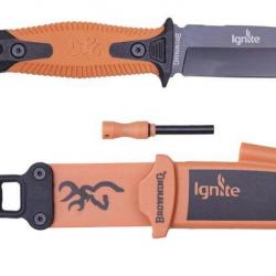 Couteau fixe Ignite fixe noir & orange Browning