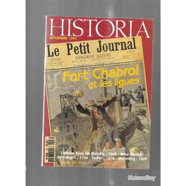 fort chabrol et les ligues, sedan 1870, beaux jours de montparnasse , historia n537 septembre 1991