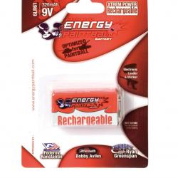 Accu rechargeable type 6LR61 9 volts - Energy Paintball