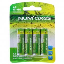 Piles rechargeables type AA LR06 1,2 v - Num'Axes