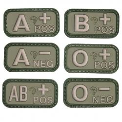 Patch PVC Groupe sanguin vert