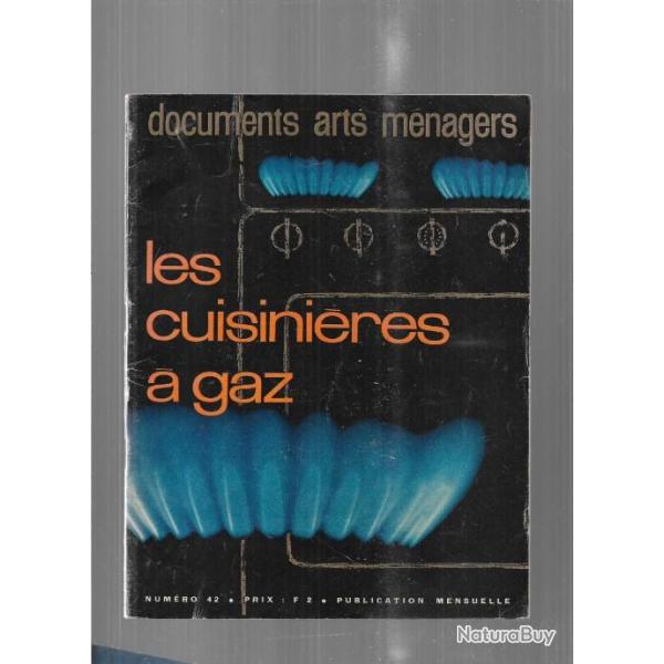 documents arts mnagers ,  fascicule , les cuisinires  gaz