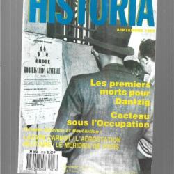 aérostation militaire , cocteau sous l'occupation, les épidémies ,  historia n°513 septembre 1989