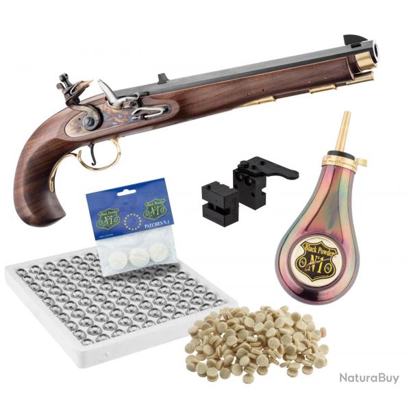 Pack Pistolet Kentucky  silex cal .45 + Accessoires