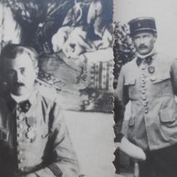 lot 3 photographies officier et famille 17° RTS campagne de Syrie 1927 28 guerre sénégal tirailleurs
