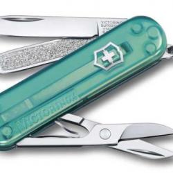 0.6223.T24G Couteau suisse Victorinox Classic SD translucide manche 58 mm Tropical surf