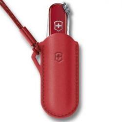4.0670 Pochette rouge cuir Victorinox pour couteau gamme Classic style Icon