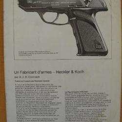 PROFILS D ' ARMES LEGERES n° 7 : Un Fabriquant d' Armes -- HECKLER & KOCH par A.J.R Cormack (20 p)
