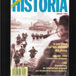 6 juin 1944 sur les sables de juno , sires de coucy, gaston palewsky , historia 499 juillet 1988