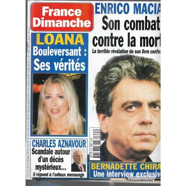 le dernier voyage du france (norway), claude franois , france dimanche 2875 octobre 2001