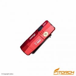 Fitorch ER20 rouge recharge magnétique - 1000 Lumens - 7 cm - 1 accus 16340