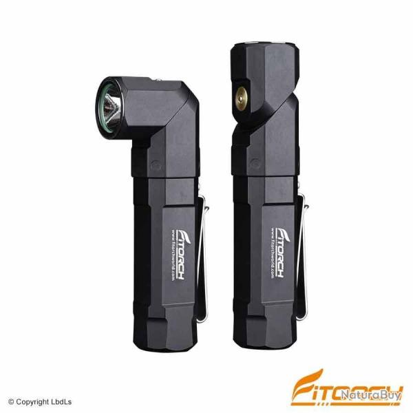 Lampe torche Fitorch ER26 recharge magntique - 1380 Lumens - 12,2 cm - 1 accus 18650