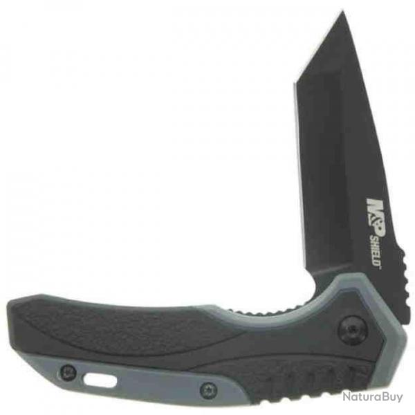Couteau Semi AUtomatique Smith&Wesson Shield A/O Lame Tanto 8Cr13MoV Linerlock Clip SW1147101