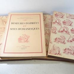 Demeures inspirées et sites romanesques tome 1 2 3 Raymond Lécuyer Paul-Émile Cadilhac 1949
