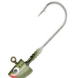 TETE PLOMBEE POWER JIG ALL ROUND COLORIS OLIVE PEARL 14gr
