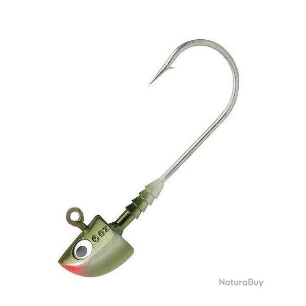 TETE PLOMBEE POWER JIG ALL ROUND COLORIS OLIVE PEARL 17.5gr