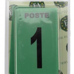 Lot de 27 plaques postes de chasse. Vert