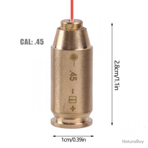 balle laser .45 ACP Cartouche de rglage + PILES [ EXPEDITION 48H RAPIDE ] colt 1911