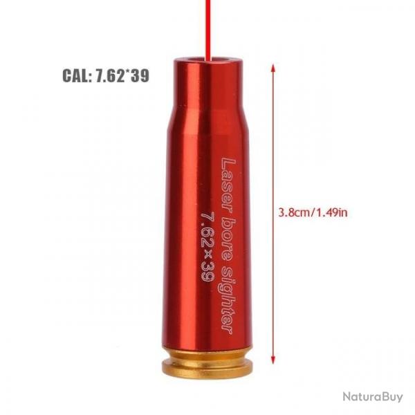 Balle laser Cartouche calibre 7.62x39 + PILES [ EXPEDITION 48H ]