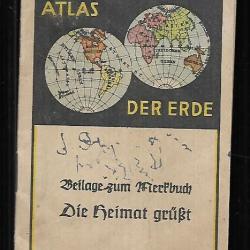 atlas allemand 1942, westentaschen atlas der erde
