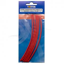 Gaine Thermo-Rétractable Tortue Rouge 2mm